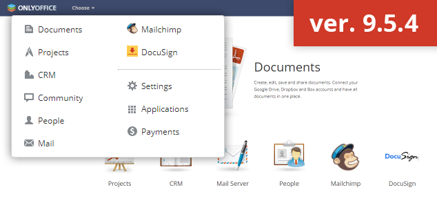 ONLYOFFICE 9.5.4: Zugriff auf beliebige Unternehmensressourcen direkt aus Ihrem Portal