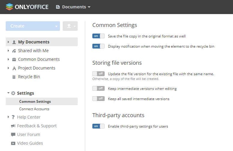 document saving settings onlyoffice 