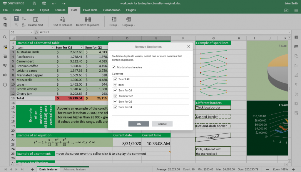 ONLYOFFICE Docs v6.0 con grandes actualizaciones para hojas de cálculo