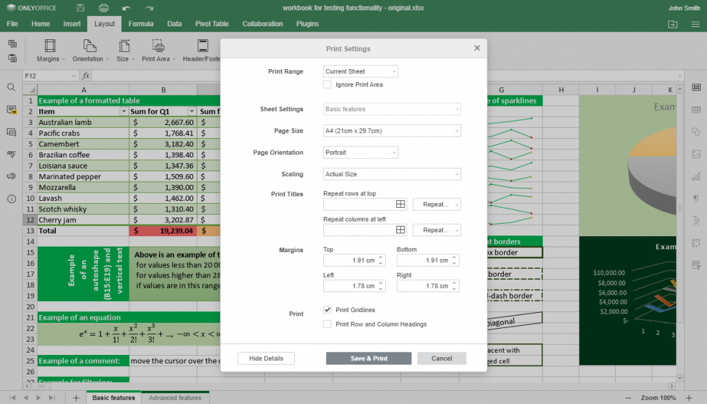 ONLYOFFICE Docs v6.0 mit zahlreichen Neuigkeiten für Tabellenkalkulationen