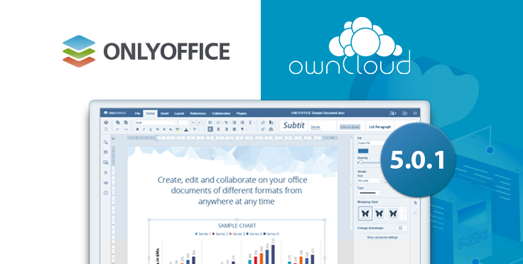 ONLYOFFICE connector v.5.0.1 for ownCloud