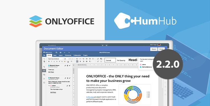 Acaba de actualizarse el conector oficial de ONLYOFFICE para HumHub