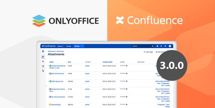 El conector de ONLYOFFICE es ahora compatible con Confluence Data Center