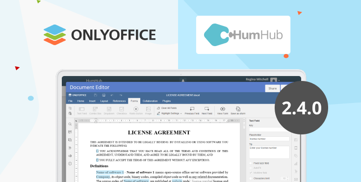 ONLYOFFICE connector for HumHub: version 2.4 available