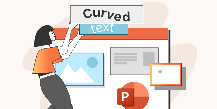 How to curve text in PowerPoint slide