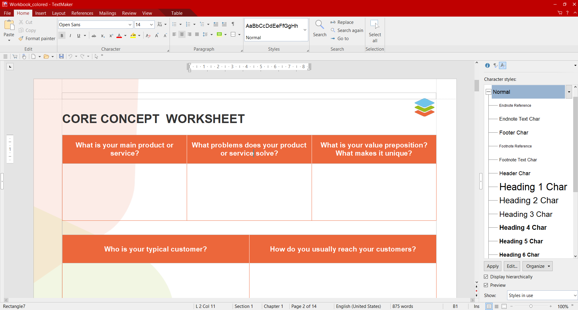 How to create a workbook or a worksheet in Word documents