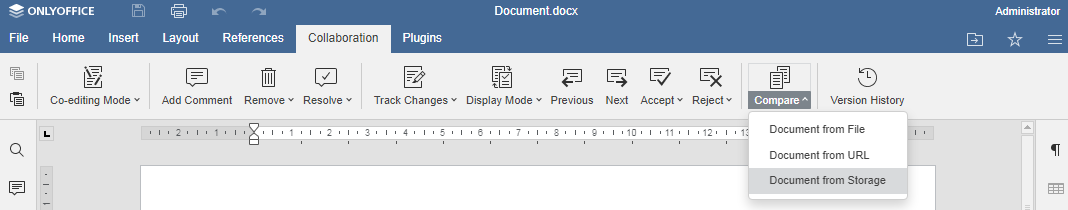 El conector de ONLYOFFICE v.6.0 para Alfresco: historial de versiones, comparación de documentos, combinación de correspondencia y mucho más