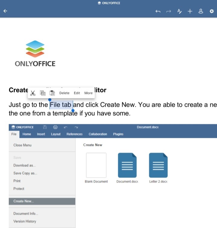 El conector de ONLYOFFICE v.6.0 para Alfresco: historial de versiones, comparación de documentos, combinación de correspondencia y mucho más