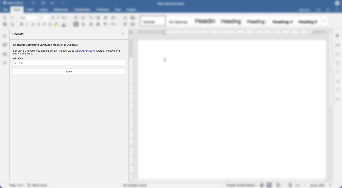 Lanzamiento del plugin de ChatGPT en ONLYOFFICE Docs