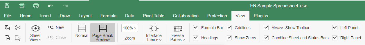 How to insert page break in Excel sheet?