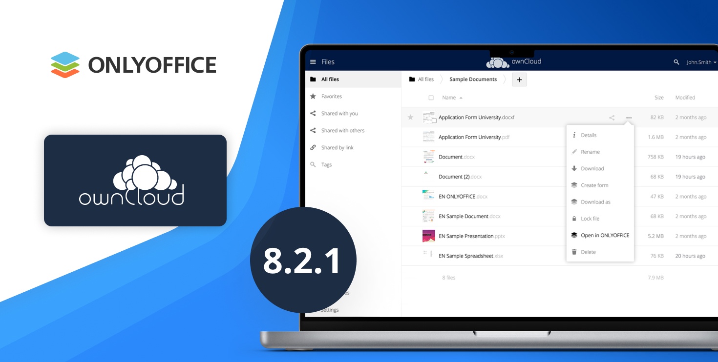 Novità nell’integrazione ONLYOFFICE-ownCloud: modifica dell’intestazione JWT, collegamenti tra fogli di calcolo e altro