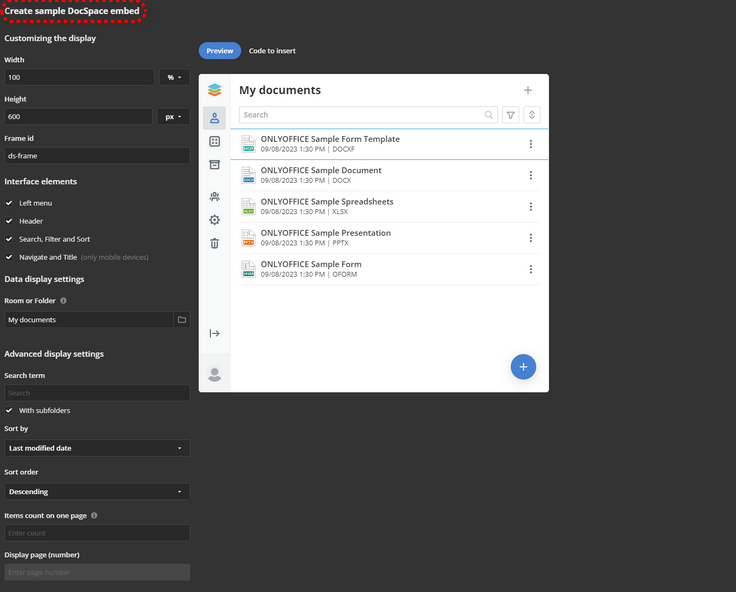 Integrating ONLYOFFICE DocSpace into a Single Page Application