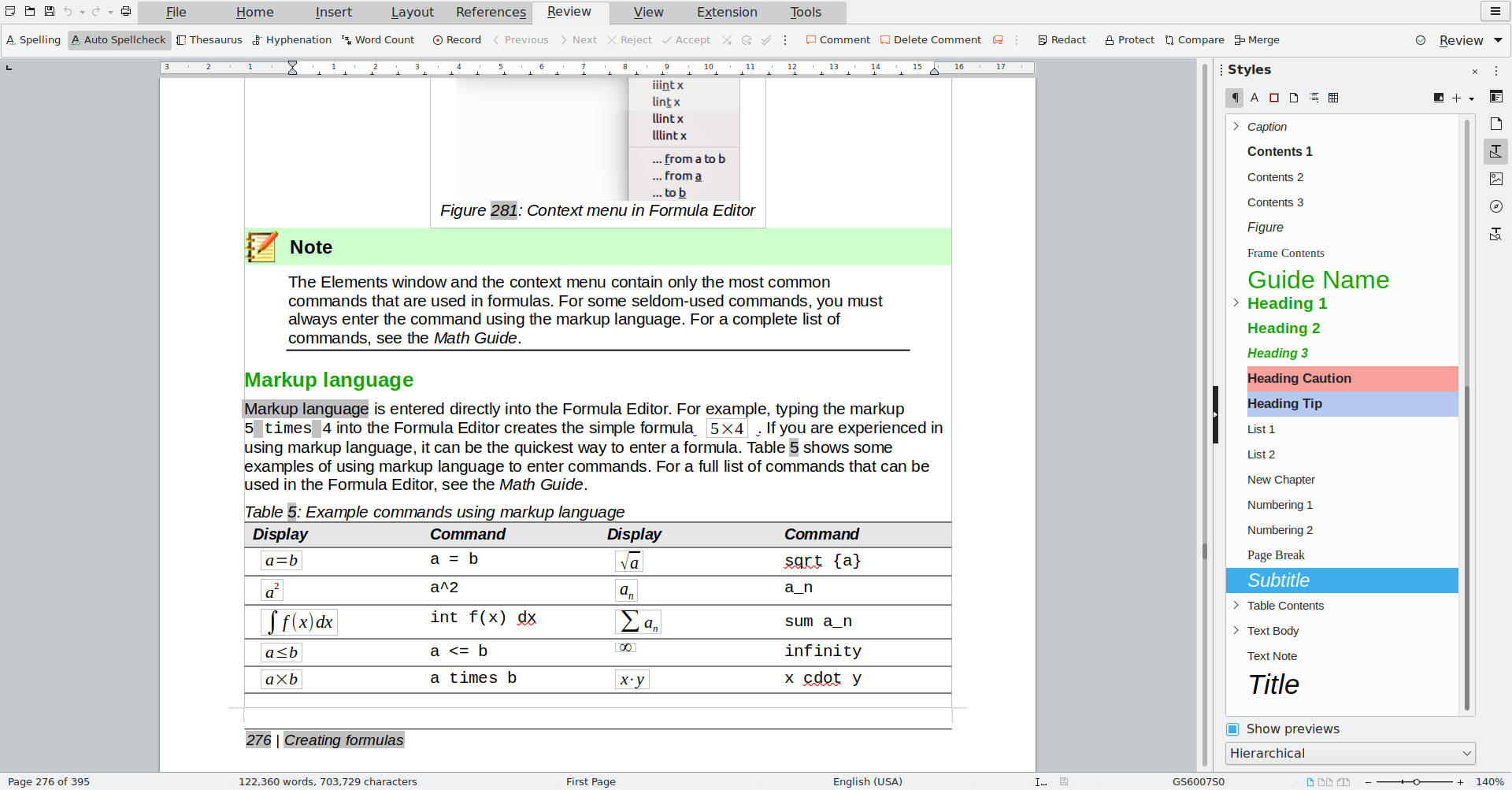 Processador de texto on-line Crie & edite documentos on-line - Writer