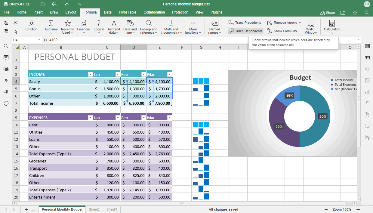 ONLYOFFICE Docs 7.5 released: PDF Editor, automatic hyphenation, Page Breaks and tracer arrows in sheets, Screen Readers, and more