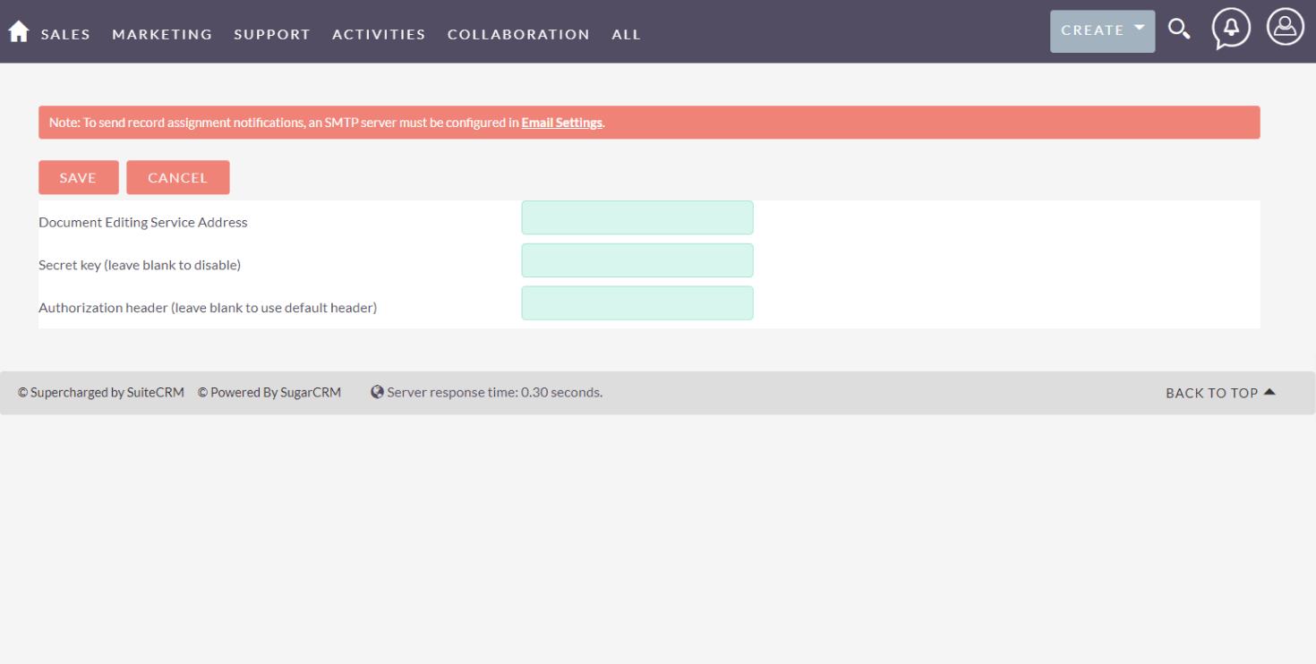 ONLYOFFICE connector for SuiteCRM is available