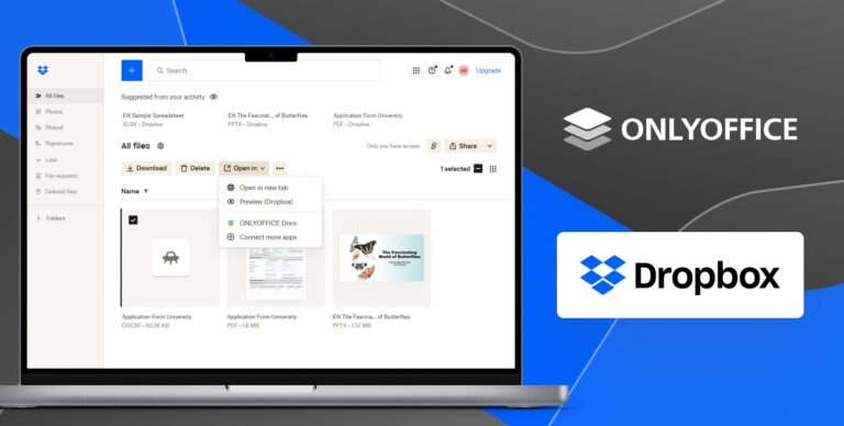 New integration available: ONLYOFFICE Docs and Dropbox