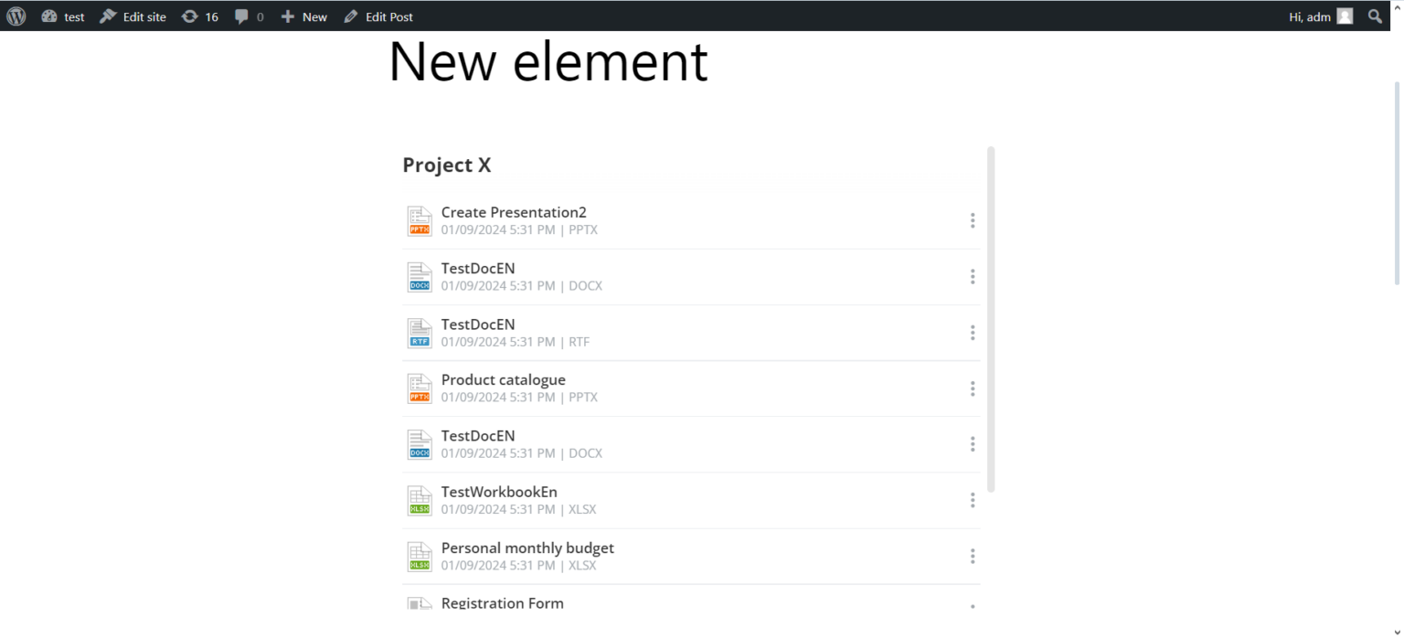 Embed documents into your WordPress with ONLYOFFICE DocSpace