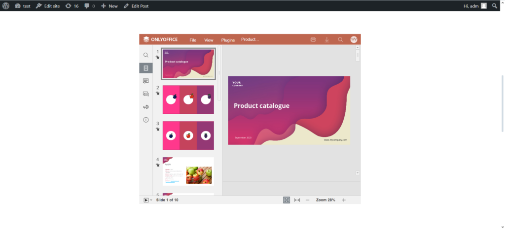 Embed documents into your WordPress with ONLYOFFICE DocSpace