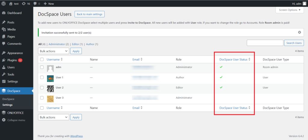 Embed documents into your WordPress with ONLYOFFICE DocSpace