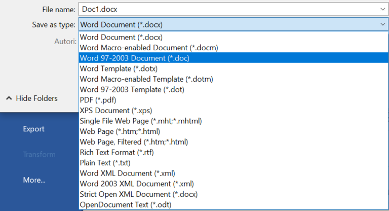 DOC vs DOCX: differences and ways to convert between