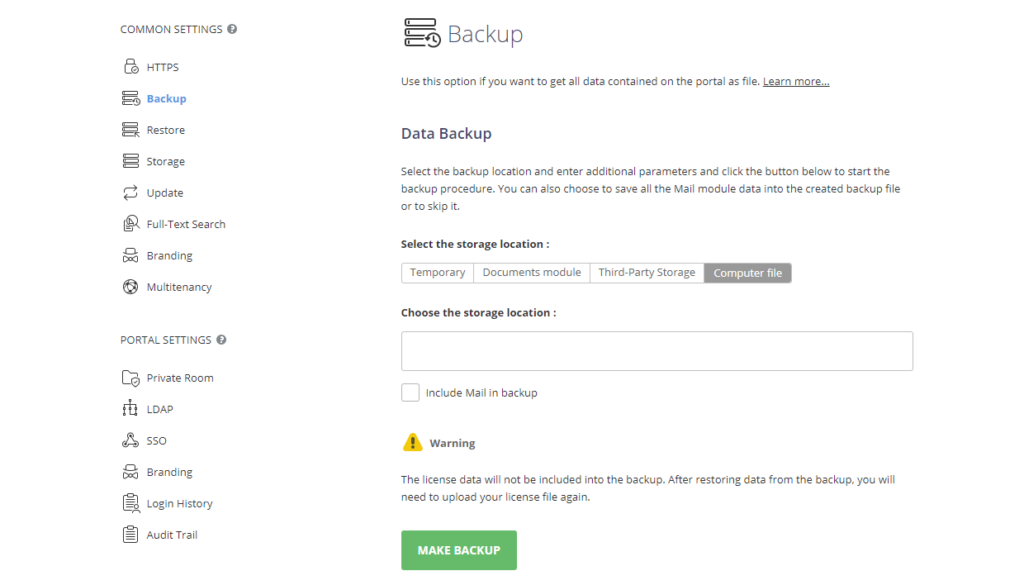 menu manager | copy & backup - duplicate, import,... Seamlessly migrate to ONLYOFFICE DocSpace with Data import