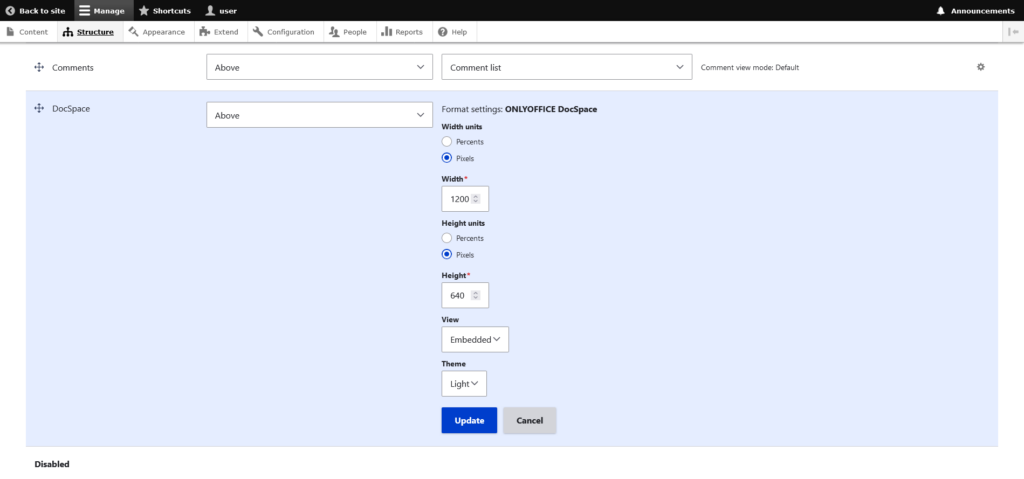 ONLYOFFICE DocSpace plugin v1.1.0 for Drupal: what's new