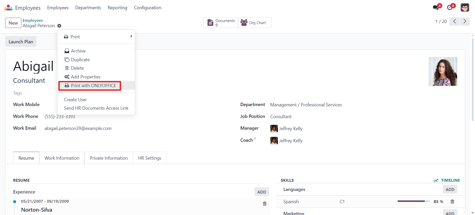 Work with fillable form templates in Odoo using the brand-new ONLYOFFICE Templates app