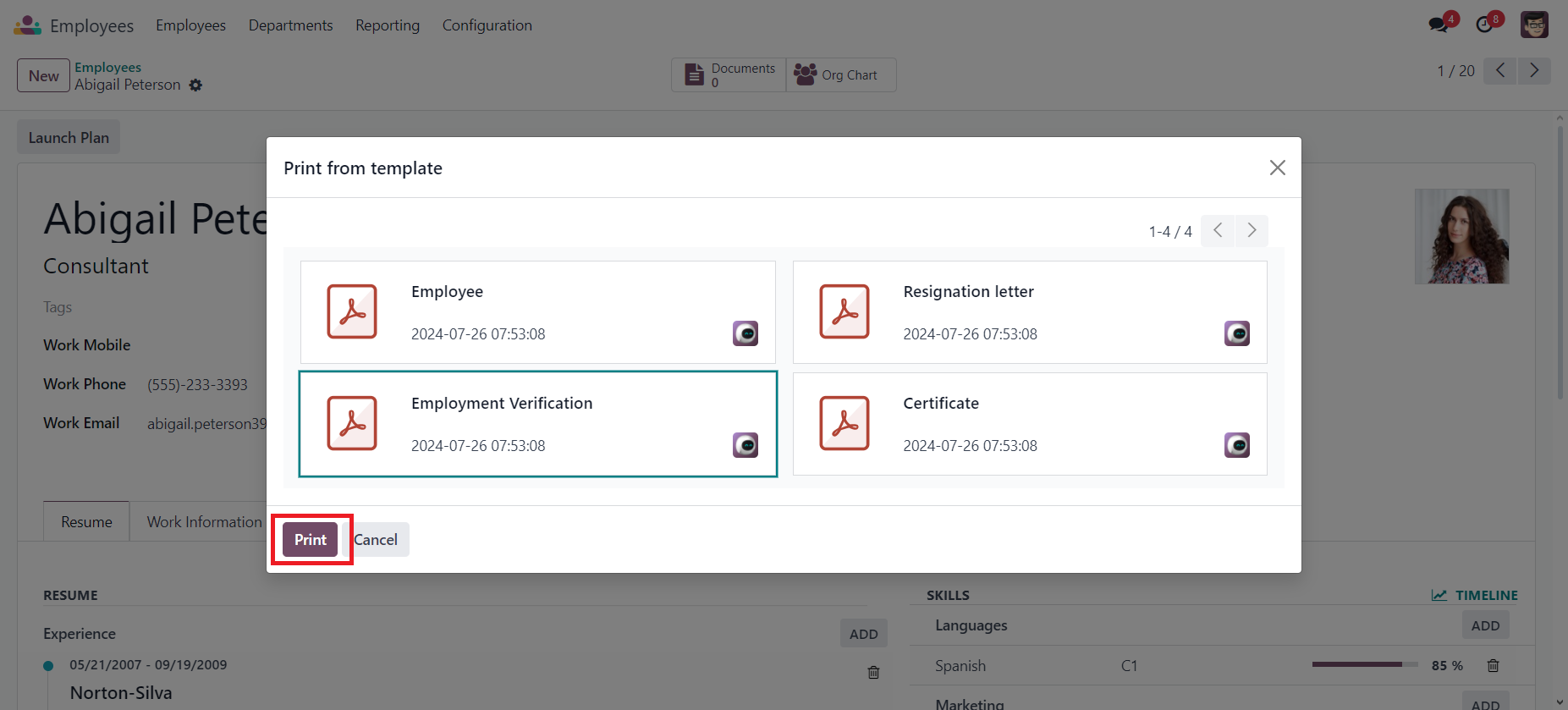 Trabaja con plantillas de formularios rellenables en Odoo usando la nueva aplicación ONLYOFFICE Templates