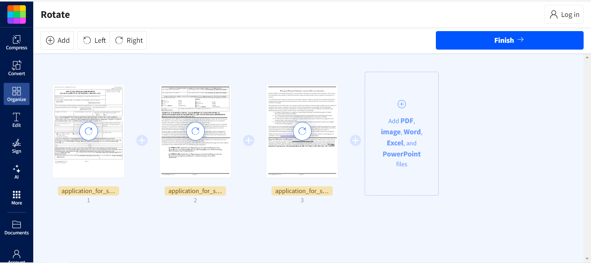 How to rotate a PDF