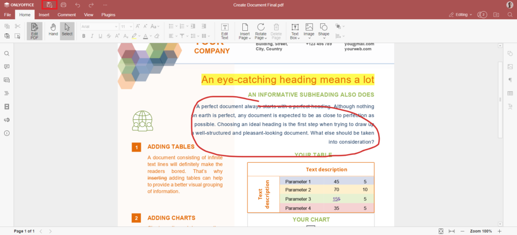 Collaborative PDF editing in ONLYOFFICE 101