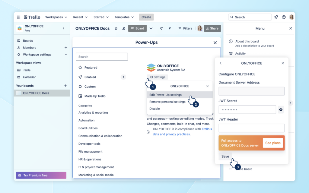 ONLYOFFICE integration for Trello: a complete guide
