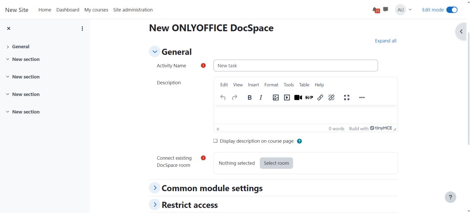 New integration: the ONLYOFFICE DocSpace plugin for Moodle