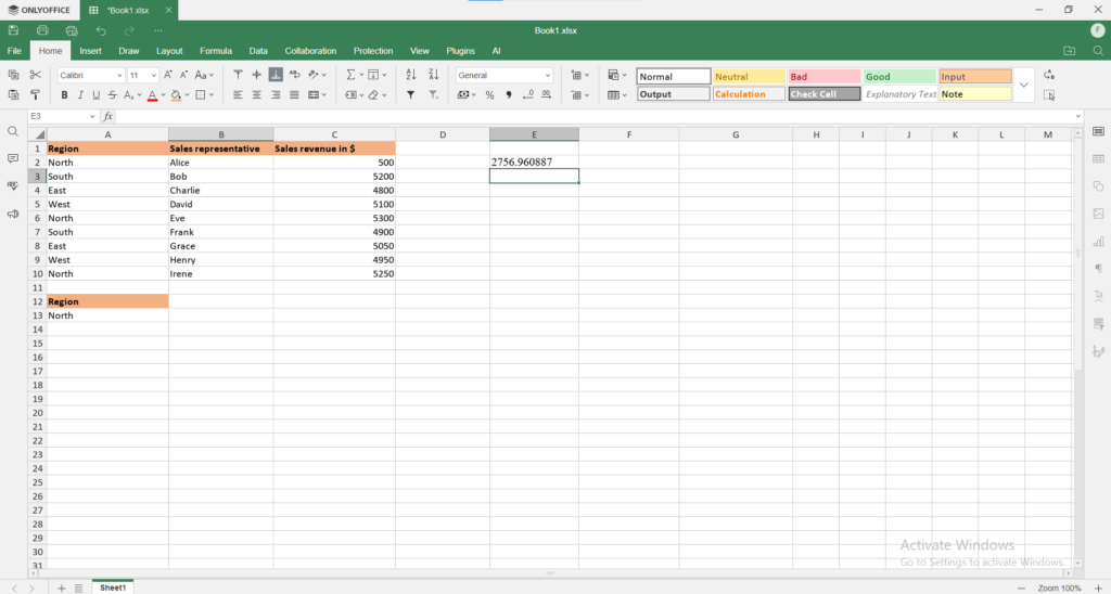 Comment trouver l'écart type dans Excel | Blog ONLYOFFICE
