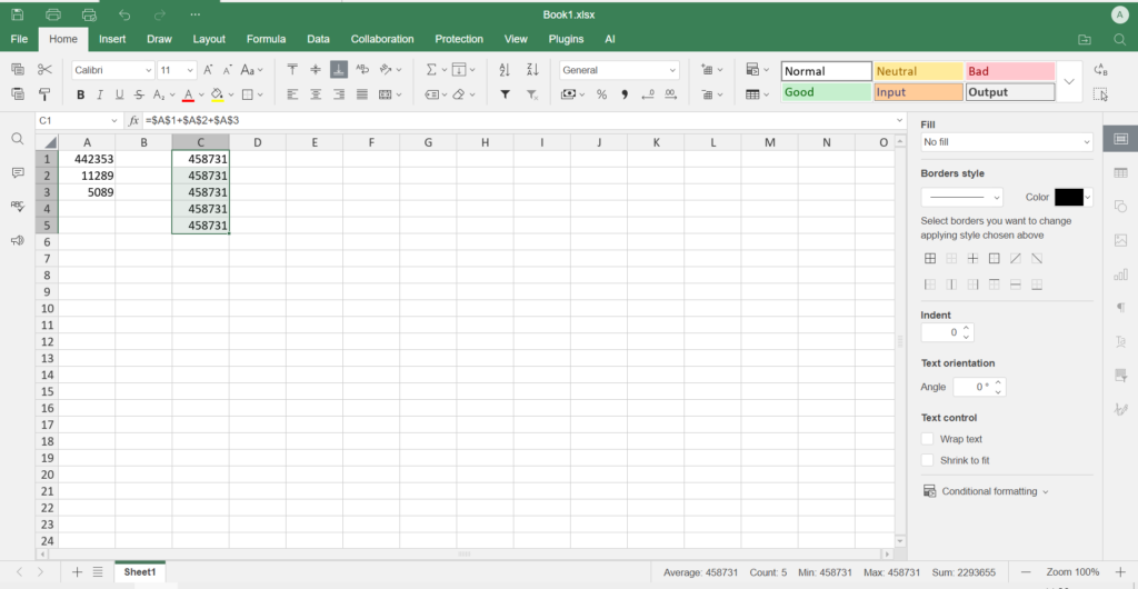 Excel Formeln Kopieren Ohne Bezug ändern So kopieren Sie eine Formel in Excel | ONLYOFFICE Blog