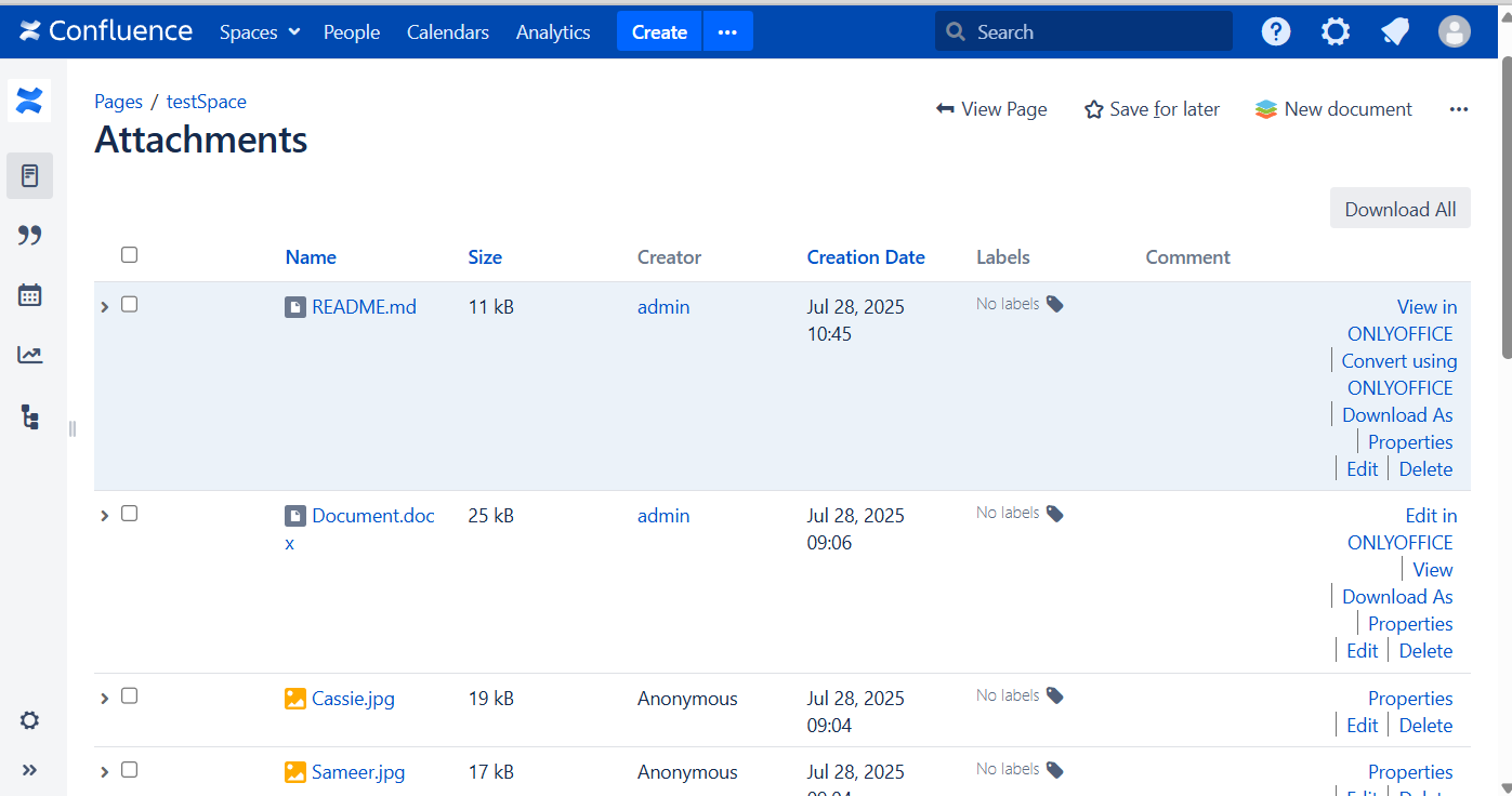 ONLYOFFICE connector v6.3.0 for Confluence: .vsdx, .md, .odg files & security updates