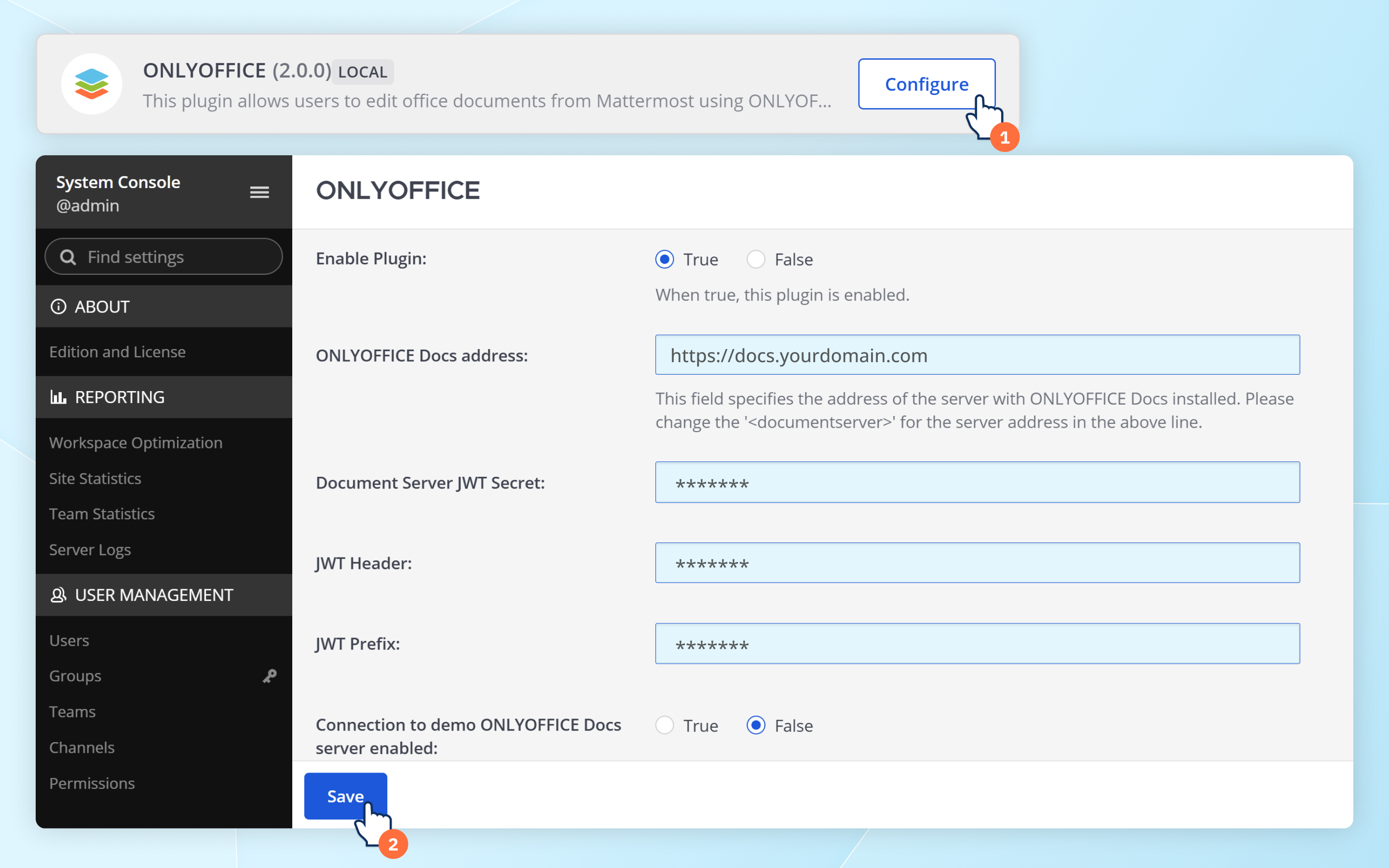 ONLYOFFICE app v2.0 for Mattermost: enhanced file format support, document creation, demo server, and more