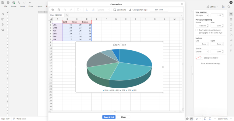 How to make a chart in Word documents | ONLYOFFICE Blog