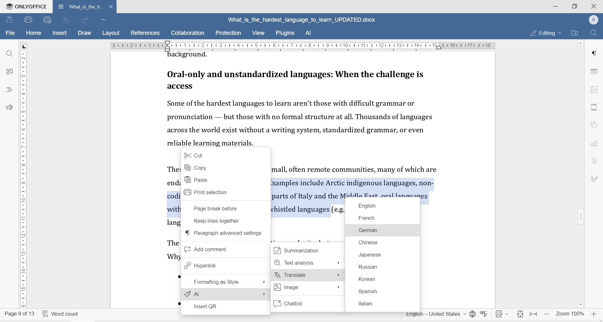 What is the hardest language to learn?