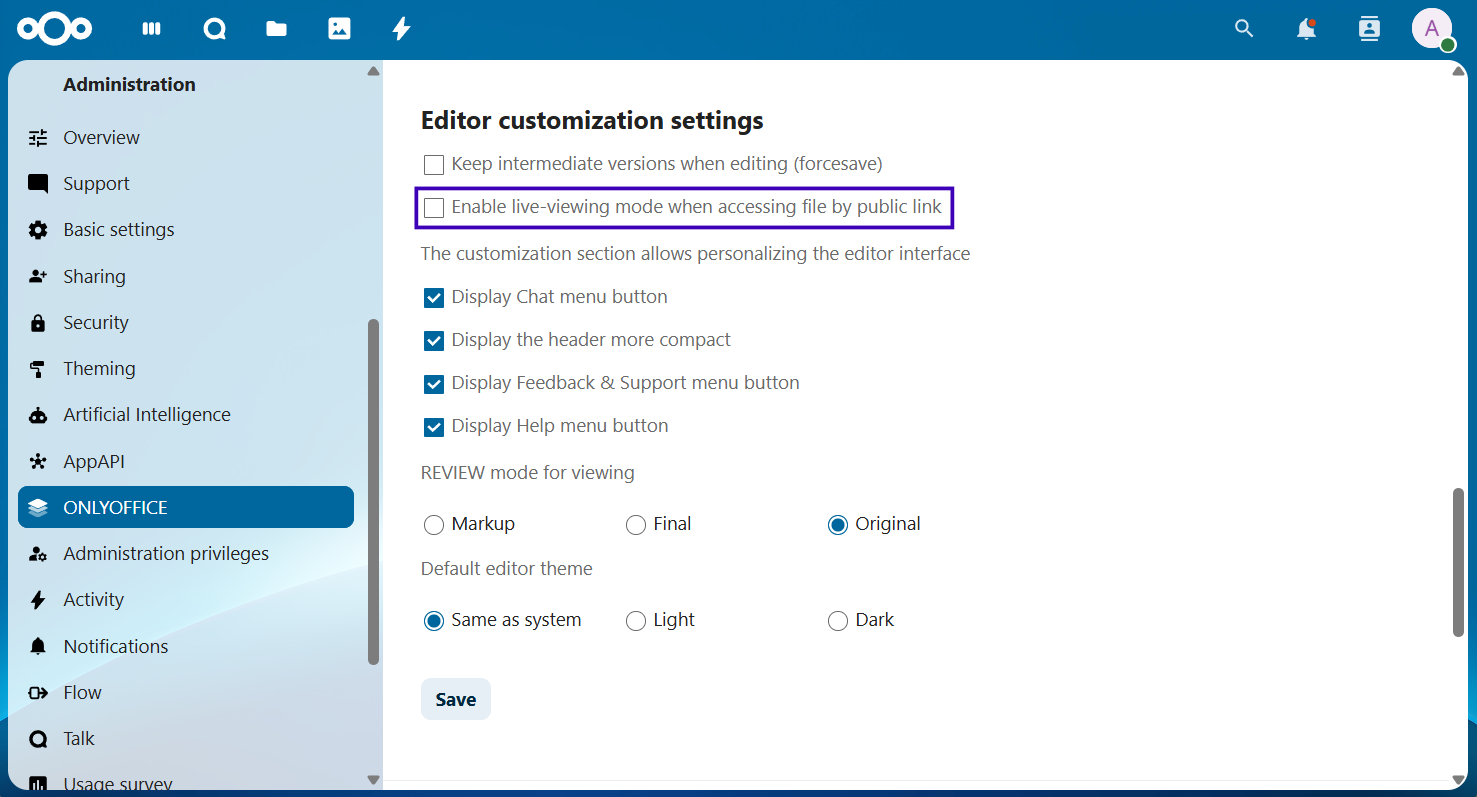 Conector ONLYOFFICE v9.10.0 para Nextcloud: Vista en vivo para enlaces externos, compatibilidad con archivos .vsdx, .md, .odg y más