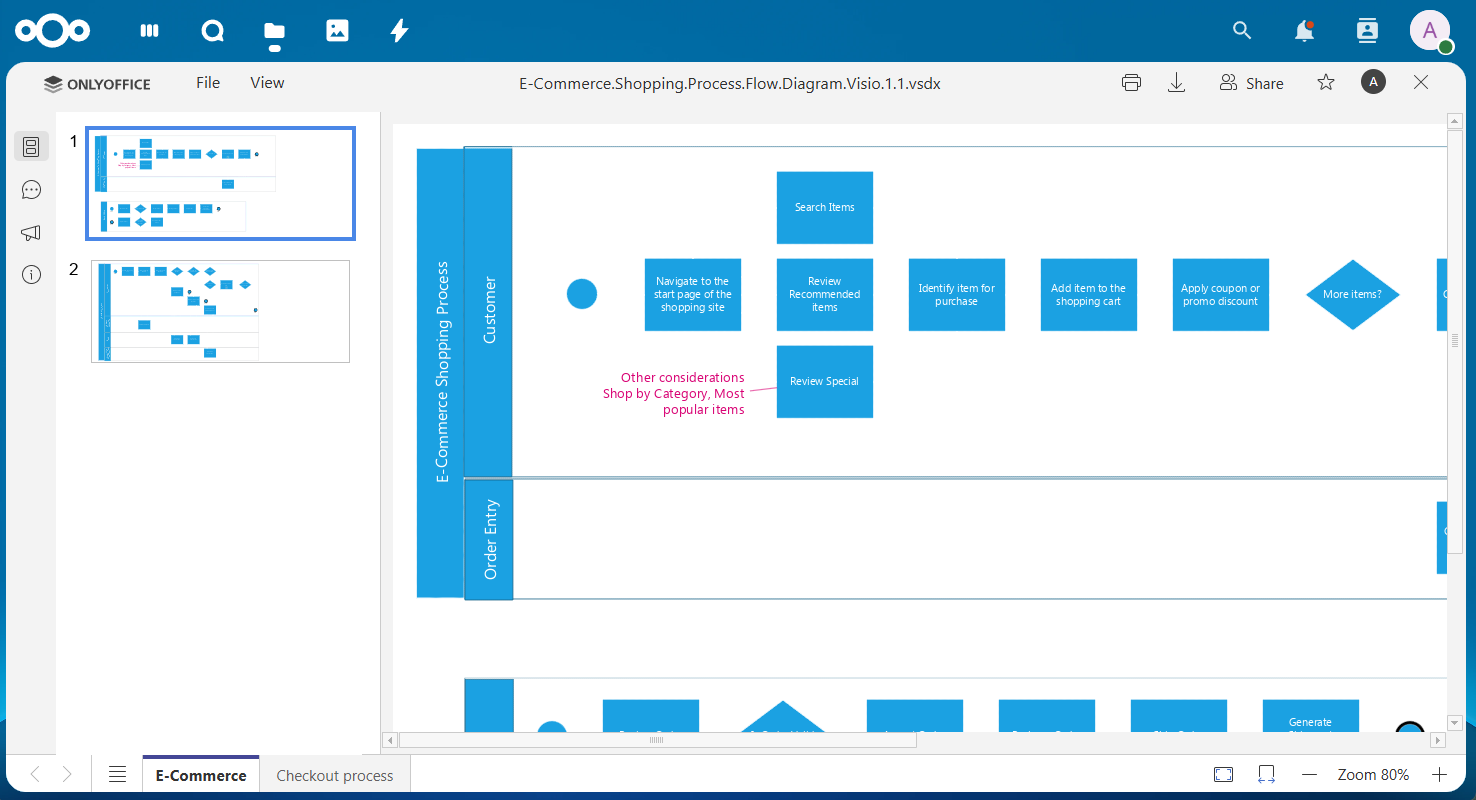 Conector ONLYOFFICE v9.10.0 para Nextcloud: Vista en vivo para enlaces externos, compatibilidad con archivos .vsdx, .md, .odg y más