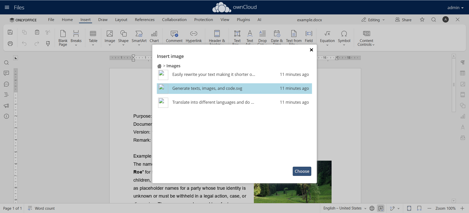 Conector ONLYOFFICE v9.10.1 para ownCloud: visualización de diagramas, nuevos formatos de archivo compatibles, modo de visualización en vivo para documentos compartidos y más