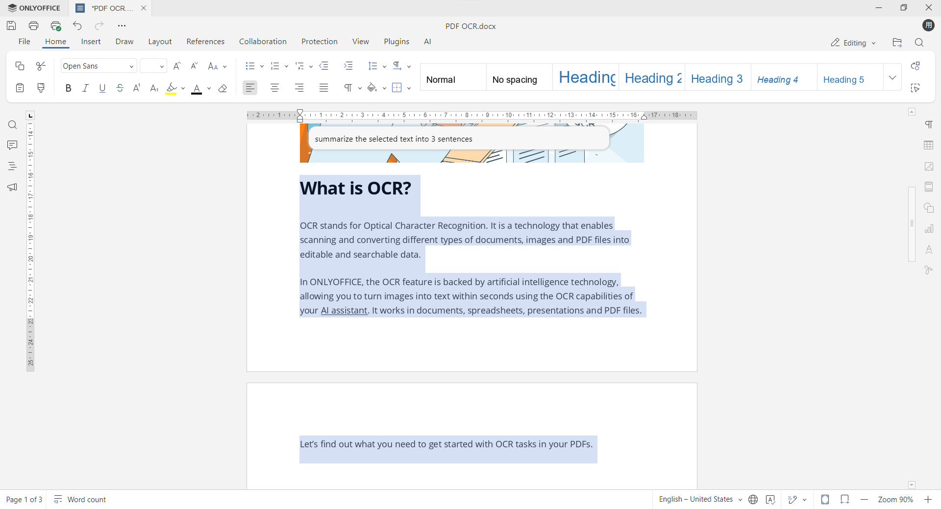 How to connect Zhipu AI to ONLYOFFICE AI plugin