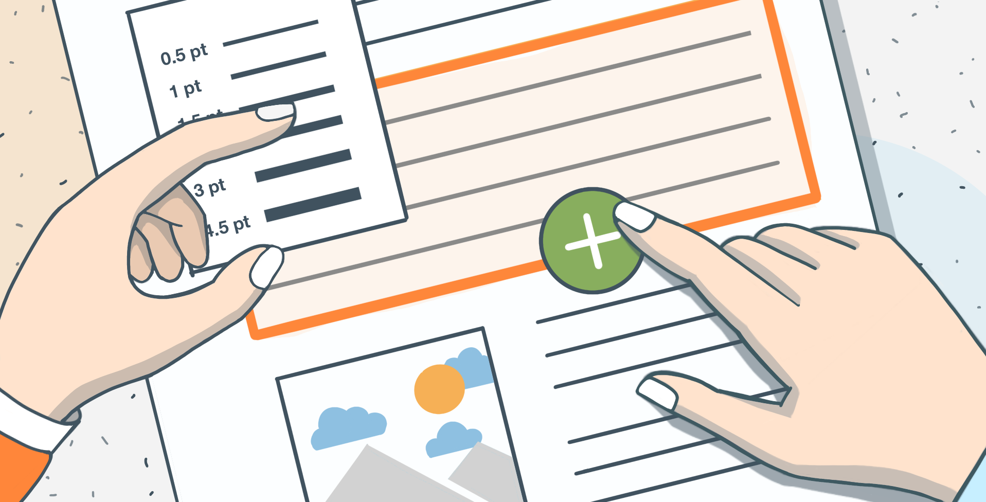 How to add a border in Word document