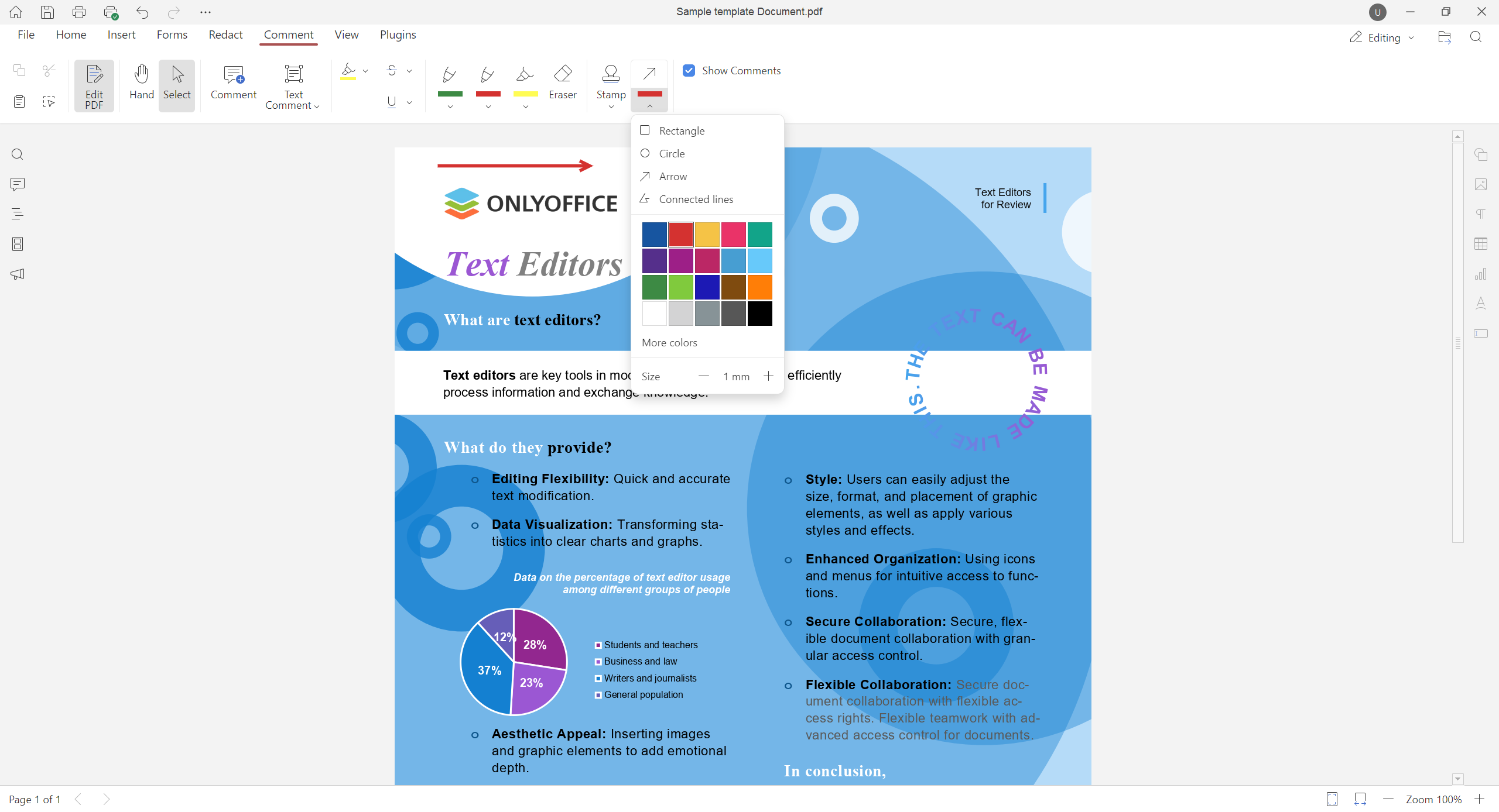 Meet ONLYOFFICE Desktop Editors 9.1: content redacting and new annotations in PDFs, improved formulas in sheets and more convenient file recovery