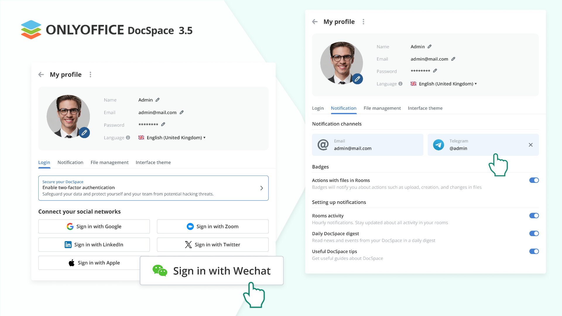 Meet ONLYOFFICE DocSpace 3.5 with the upgraded editors, streamlined sharing, improved file and room management, and more