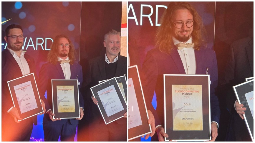 ONLYOFFICE wins Gold in Cloud Computing Insider Awards 2025
