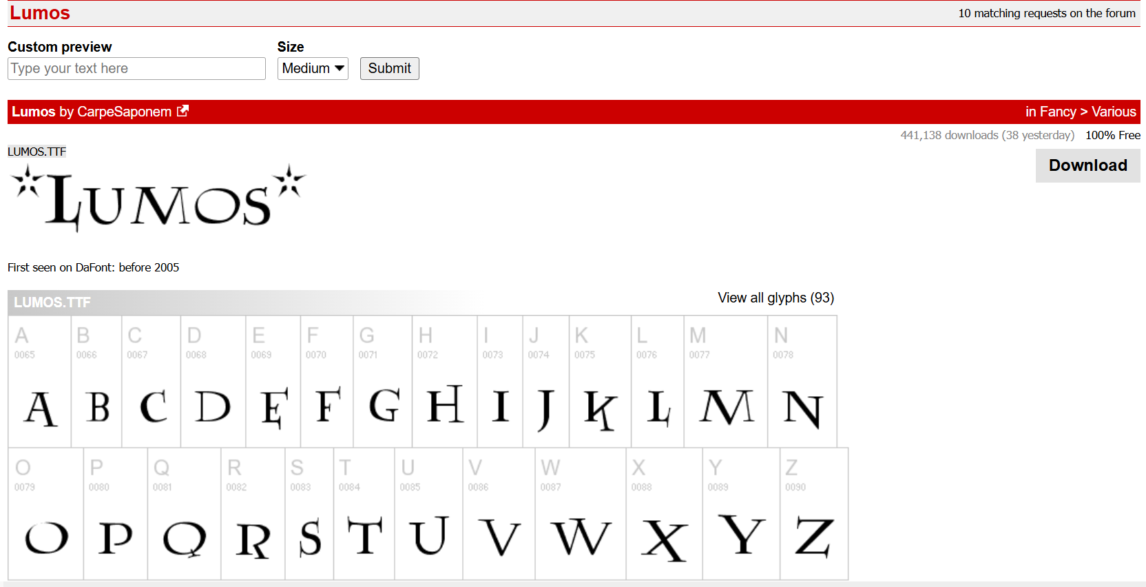 Harry Potter font: where to find and how to use