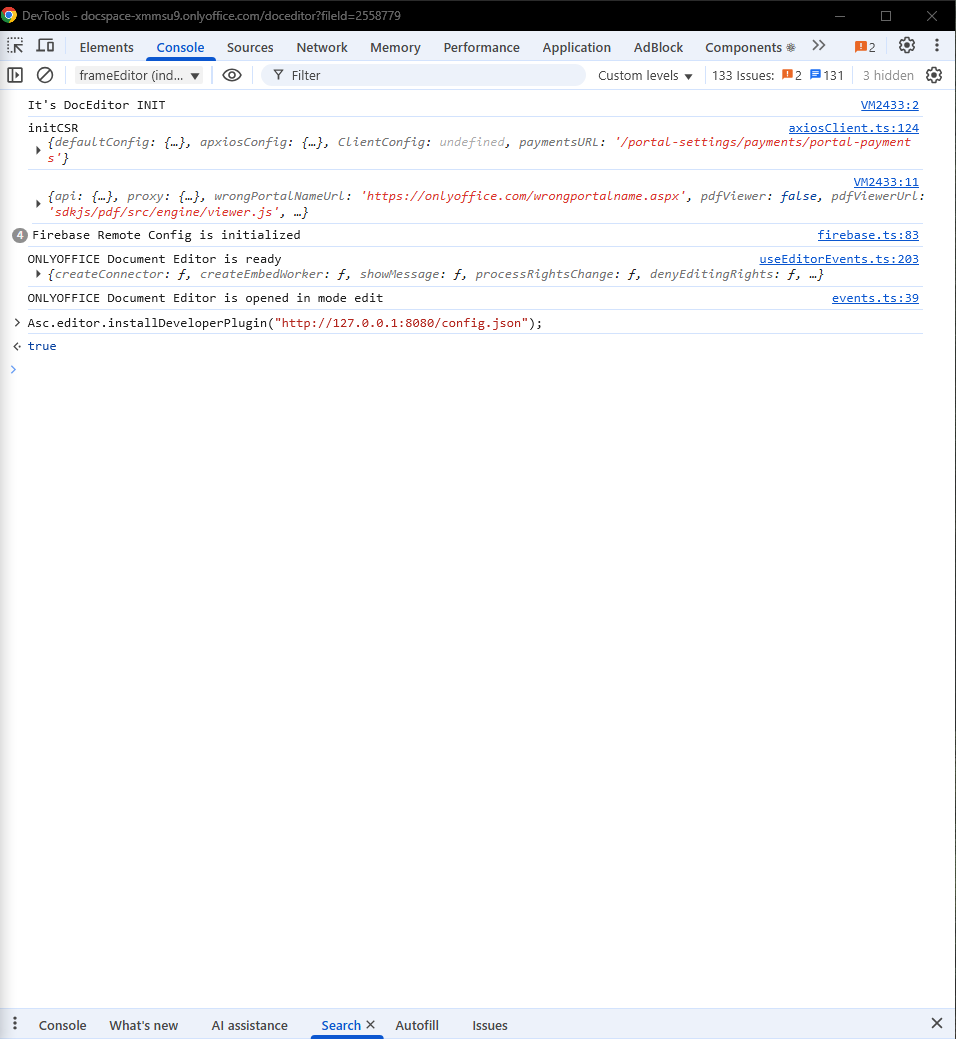 Debugging ONLYOFFICE Plugins: practical guide