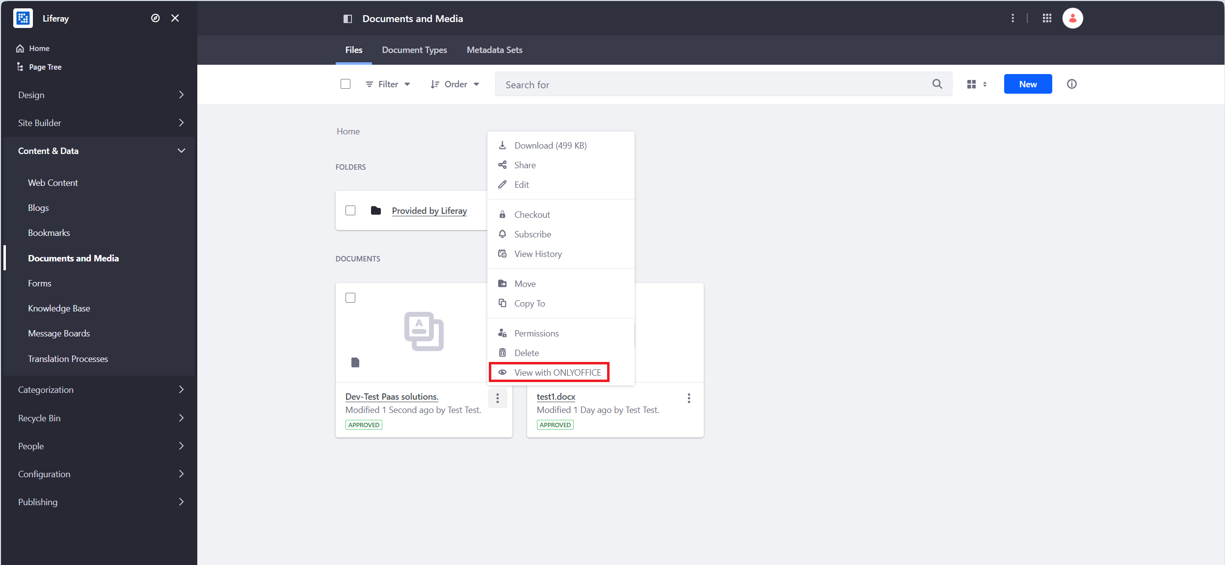 ONLYOFFICE connector v3.1.0 for Liferay: upgraded editors, diagram viewer and more supported file formats