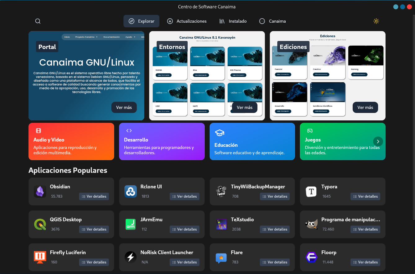 ONLYOFFICE Desktop Editors is officially the default office suite on Canaima GNU/Linux